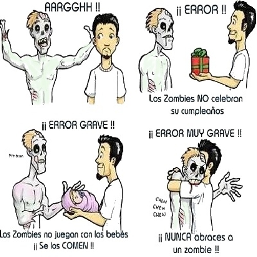 Humor. Zombies. CUIDADO con los HUEVOS