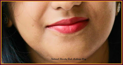 Lakme 9-5 Matte Roseate Motive Lipstick review on blog