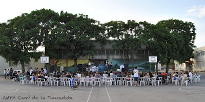 escenario patio actuacion mago ampa colegio bonavista alaquas