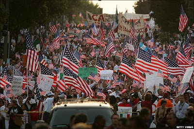 Marcha de inmigrantes es EEUU