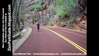 Zion National Park - We rode down Zion Canyon on our bikes - Biking in Zion - Bicycling in Zion Bike Riding in Zion