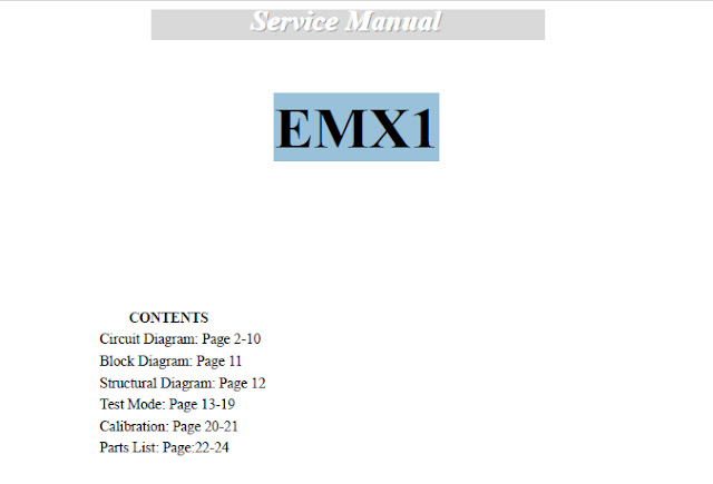 Korg EMX1 Service Manual