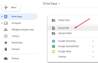  Salah satu media penyimpanan online yang hingga dikala ini saya gunakan ialah google drive Cara Menggunakan Google Drive untuk menyimpan File