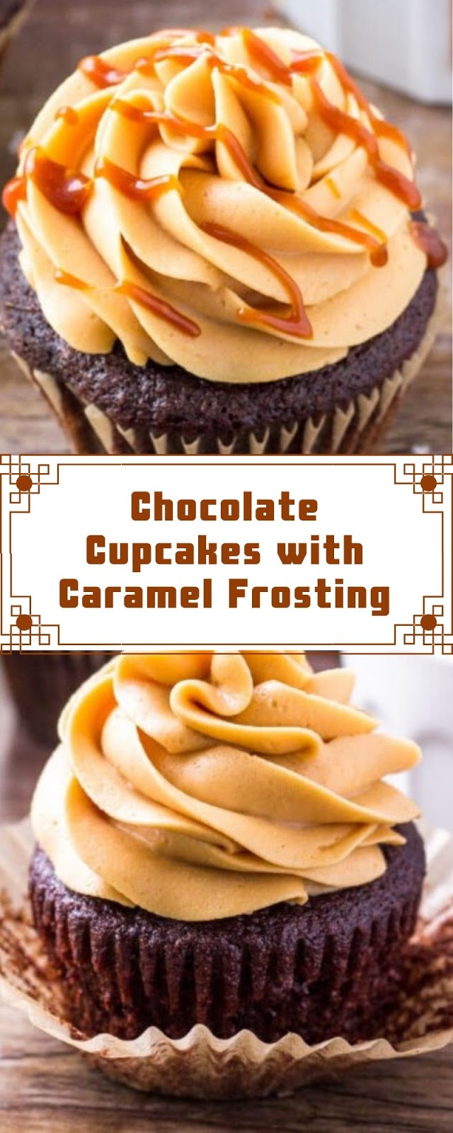 Chocolate Cupcakes with Caramel Frosting