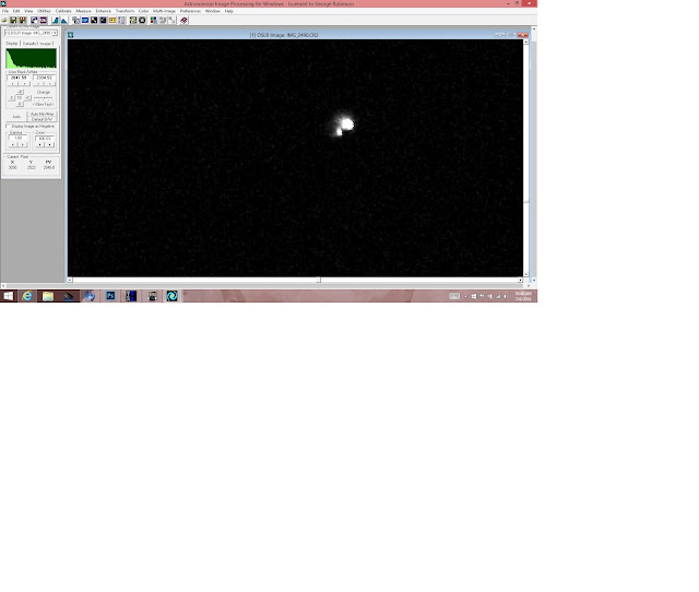 AIP4WIN screenshot showing binary star Mizar (Source: Palmia Observatory)