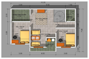 Ide Desain Rumah Sederhana 7 X 8