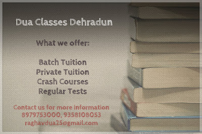 We offer at Dua Classes Dehradun