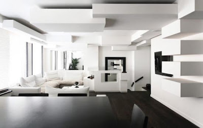 Modern House Interior Design Black and White Styles 2011