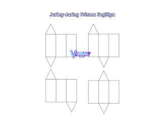 Contoh Gambar Jaring-Jaring Prisma Segitiga