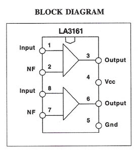 LA3161 based Preamplifier circuit with explanation