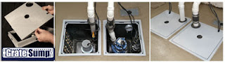 GrateSump Fully installed in a basement