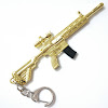 Miniatur Senjata PUBG M416 Gold Mini Asli Import Koleksi Pajangan Hiasan Gantungan Kunci