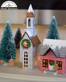 Doodlebug Design: Christmas Village Houses by Mendi Yoshikawa (using Sizzix Dies & Patterned Papers from various Doodlebug collections).