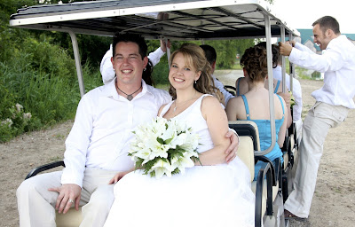 Wedding Golf Cart - Sprucewood Shores Estate Winery 2008 - Cara Mia Events