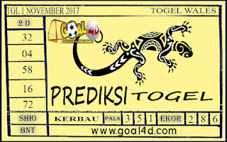 Prediksi Togel Wales 1 November 2017