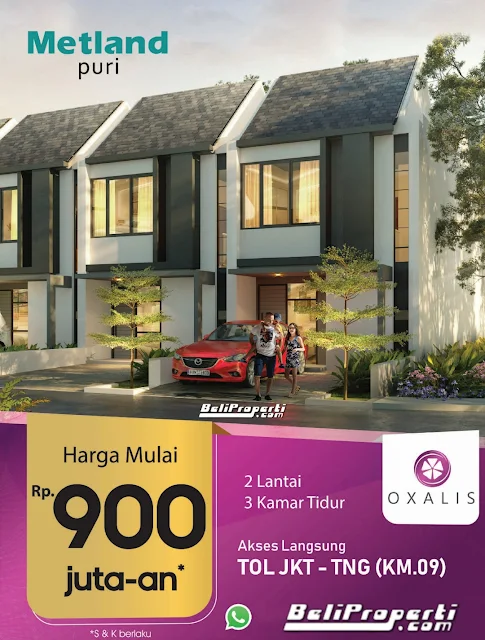 harga rumah metland puri