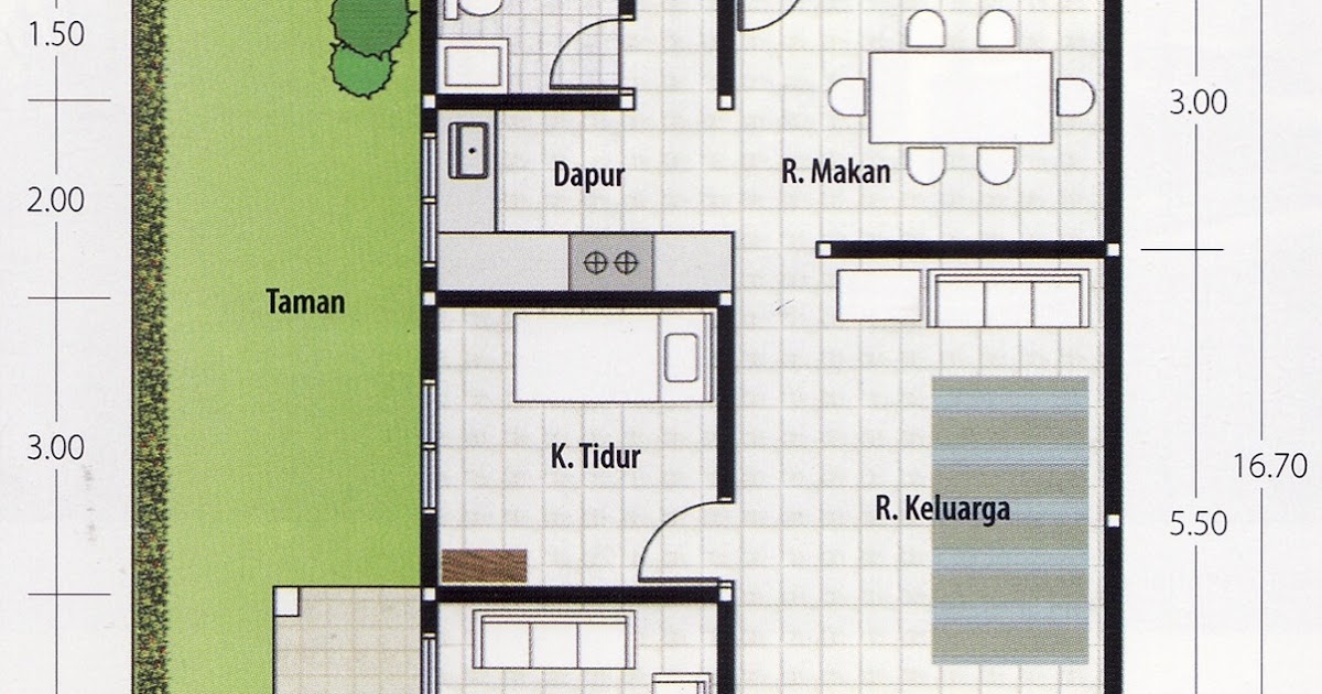 Top Desain Rumah Minimalis 1 Lantai 3 Kamar Tidur 2 Kamar Mandi | Gubukhome
