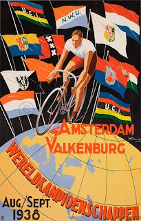 Vintage Cycling Poster Reprints 1938 World Championship Poster