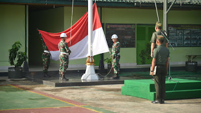Kodim 1304/Gorontalo Rutin Laksanakan Upacara bendera dan Jam Komandan Setiap Hari Senin