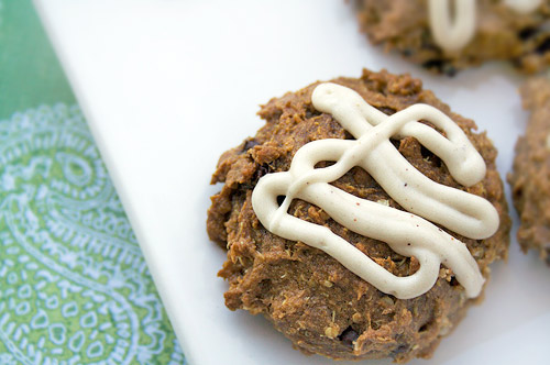 Gluten-Free Pumpkin Quinoa Cookies with Nutmeg Icing