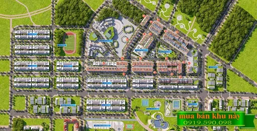 Phối cảnh tổng thể dự án Quảng Ngãi City Gate
