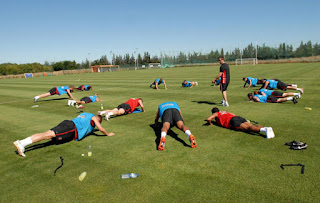 Training of professional footballers