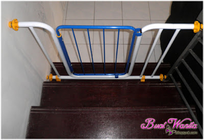 Safety Gate. Habis Rosak Pagar Dikerjakan Boboi Boy. Pagar Keselamatan Untuk Anak / Baby