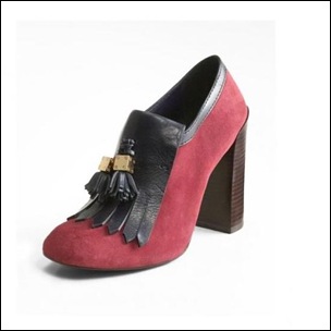 Tory Burch Red Bordeaux Tassel Pump