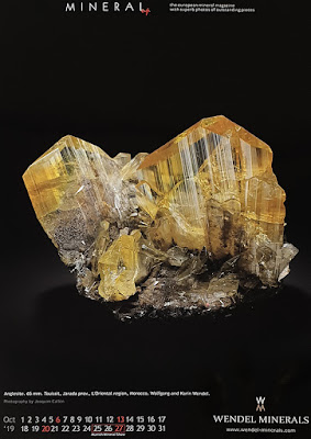 anglesita, mineral, calendario