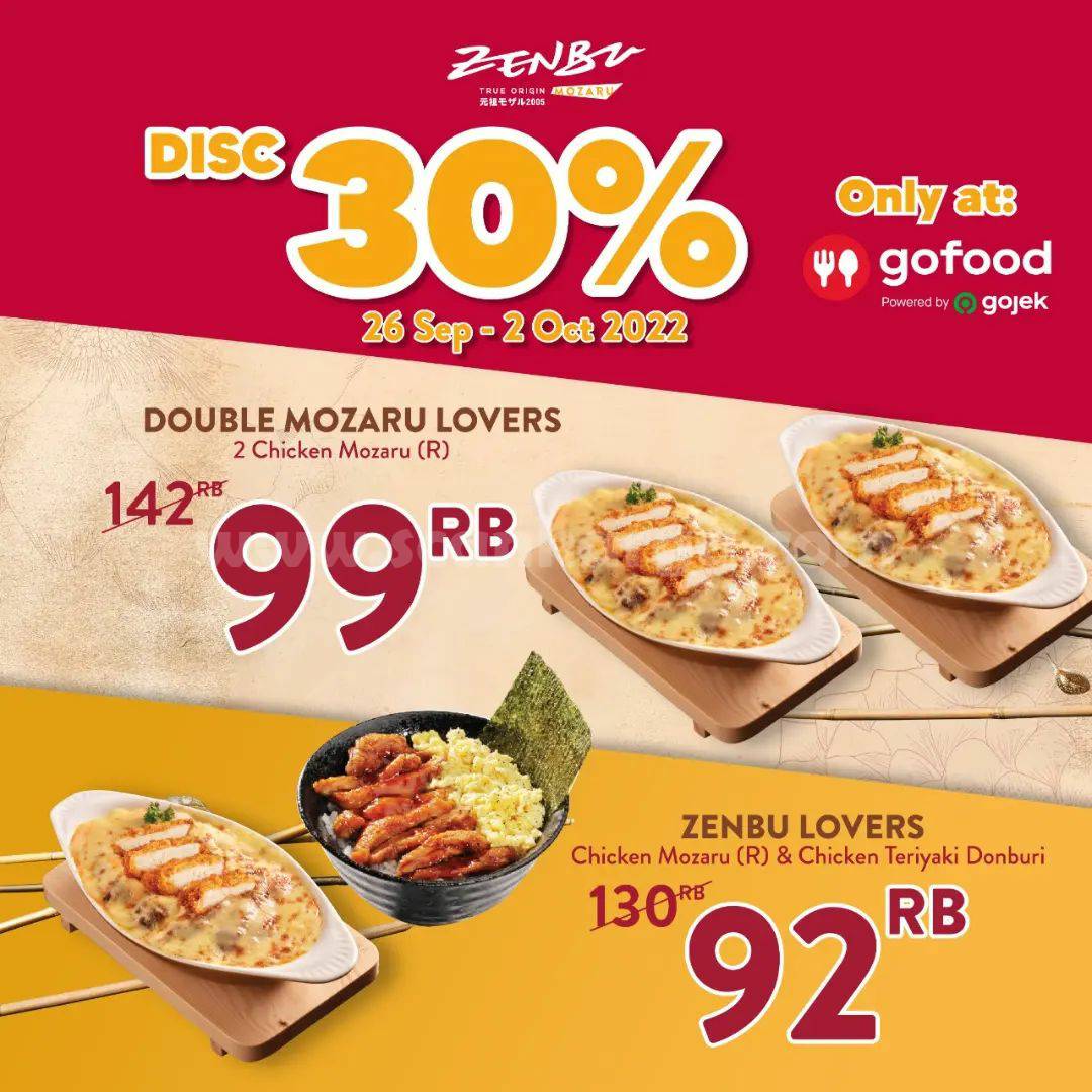 ZENBU Promo GOFOOD DISKON hingga 30%