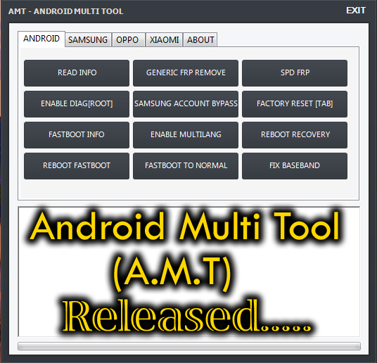 AMT Android Multi Tool (New android Frp & Baseband Fixer Tool) Released 