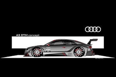 2011 Audi A5 Coupe DTM Racing Concept white