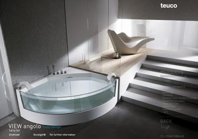 Contemporary Bathtubs on Teuco View Angolo Modern Corner Bathtub