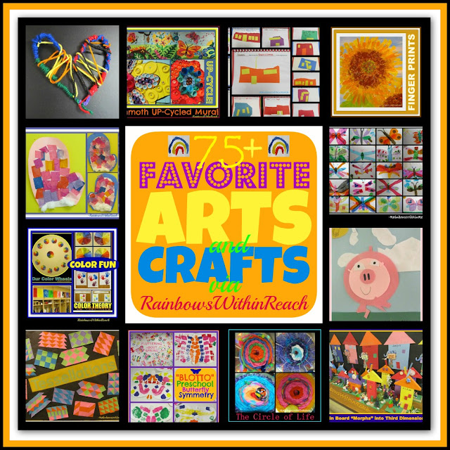 photo of: 75 Favorite Arts and Crafts Projects for Children at RainbowsWithinReach