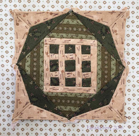 Dear Jane Quilt - Block C4 Tic Tac Toe