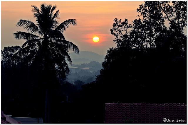 Sunrise from home adoor