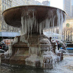 Ice Fountain - In Bryant Park.