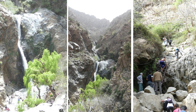 Wasserfall von Setti-Fatma, Wanderung im Ourika-Tal, Marokko