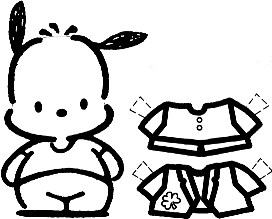 Download Paper Dolls - Printable, Vintage and Modern: Hello Kitty friend Pochacco paper doll