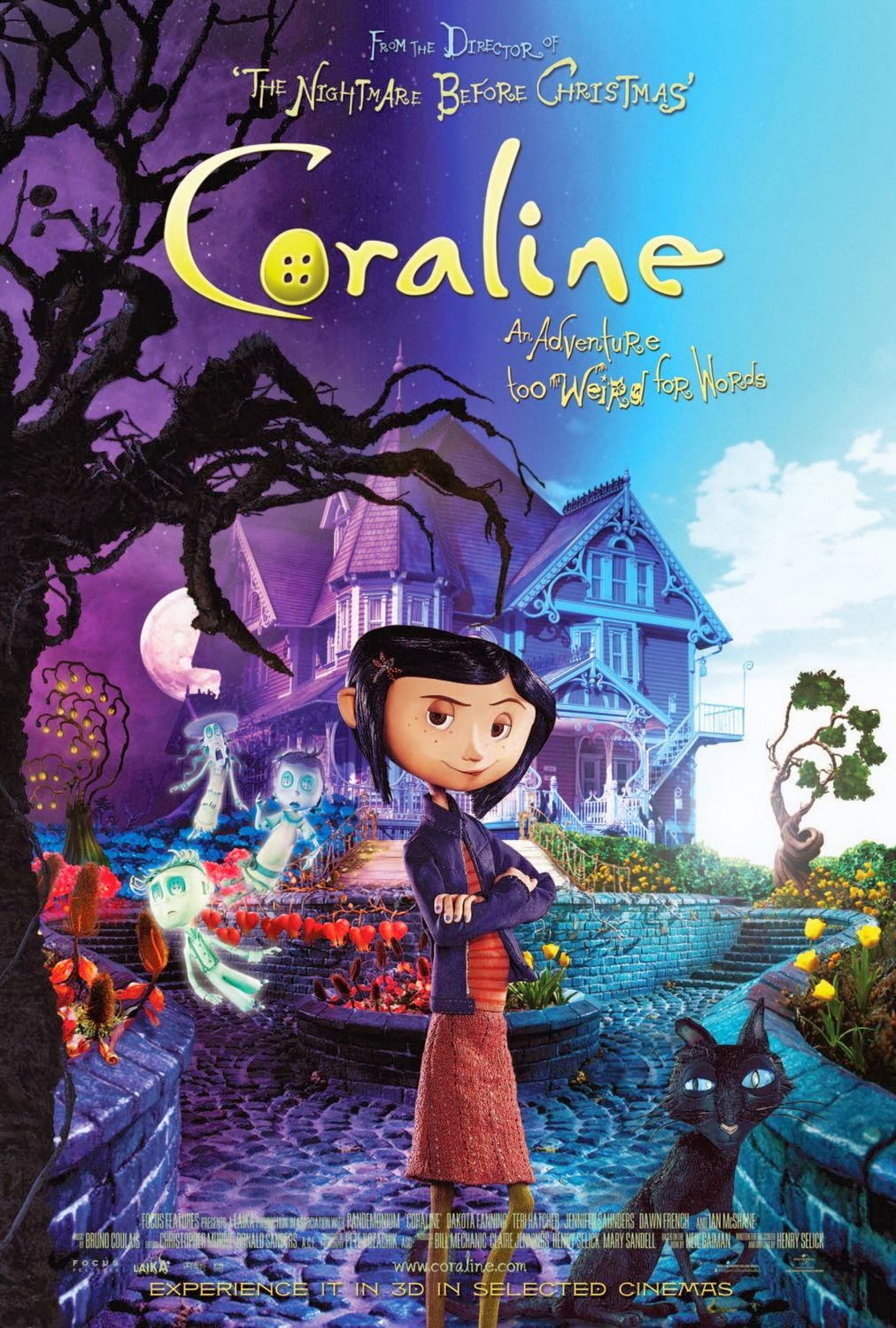 ดูหนังออนไลน์ Coraline โครอลไลน์กับโลกมิติพิศวง