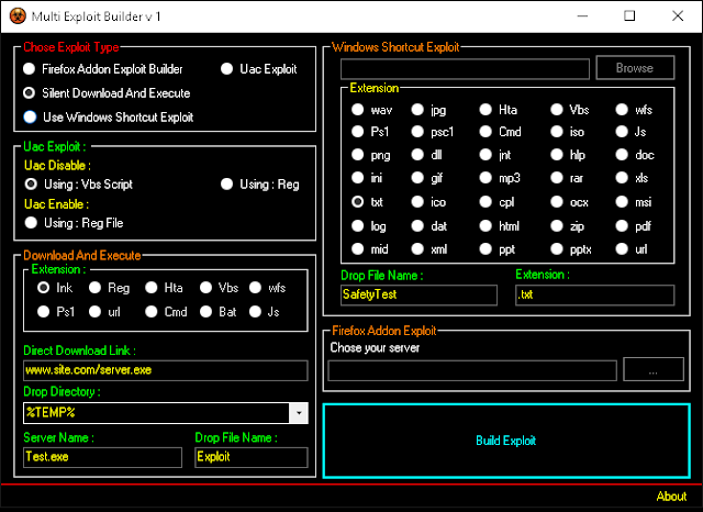 multi exploit builder