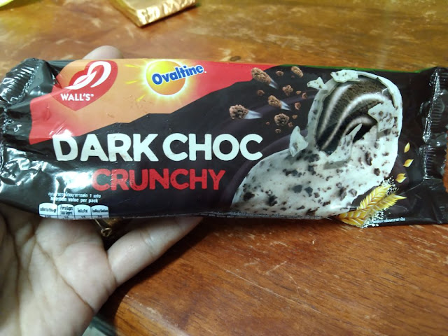 Aiskrim Wall's Ovaltine Dark Choc Crunchy