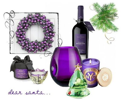 purple christmas decoration