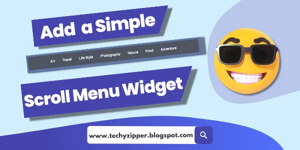 Add a Simple Scroll Menu Widget