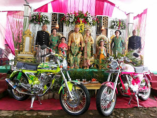 Pernikahan Unik, Motor ikut nikah, Honda CB nikah