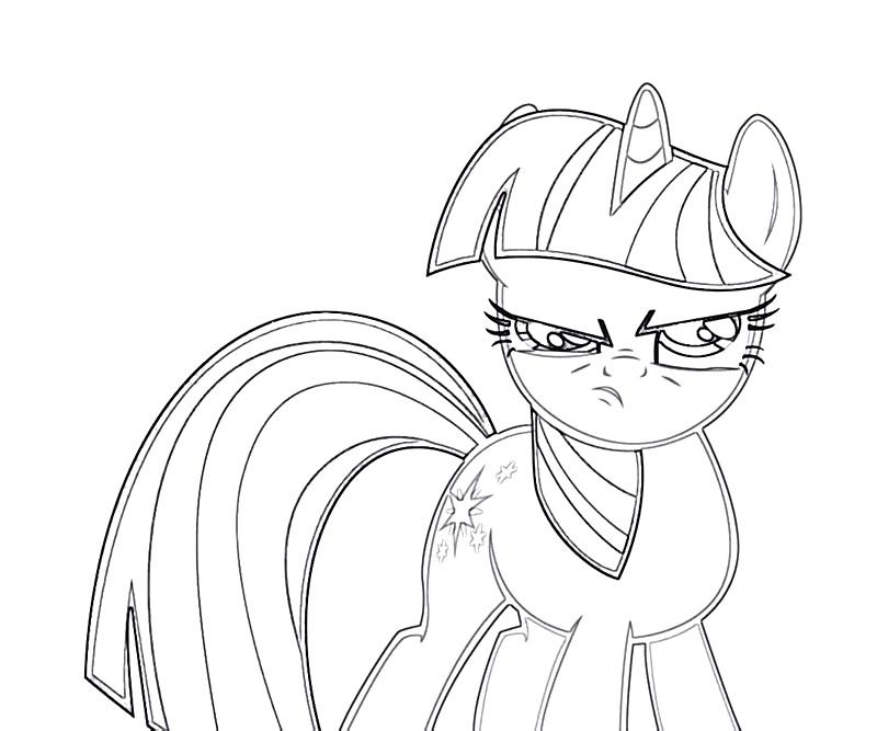 #5 Twilight Sparkle Coloring Page