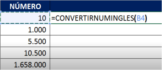 convertir numeros a letras en excel