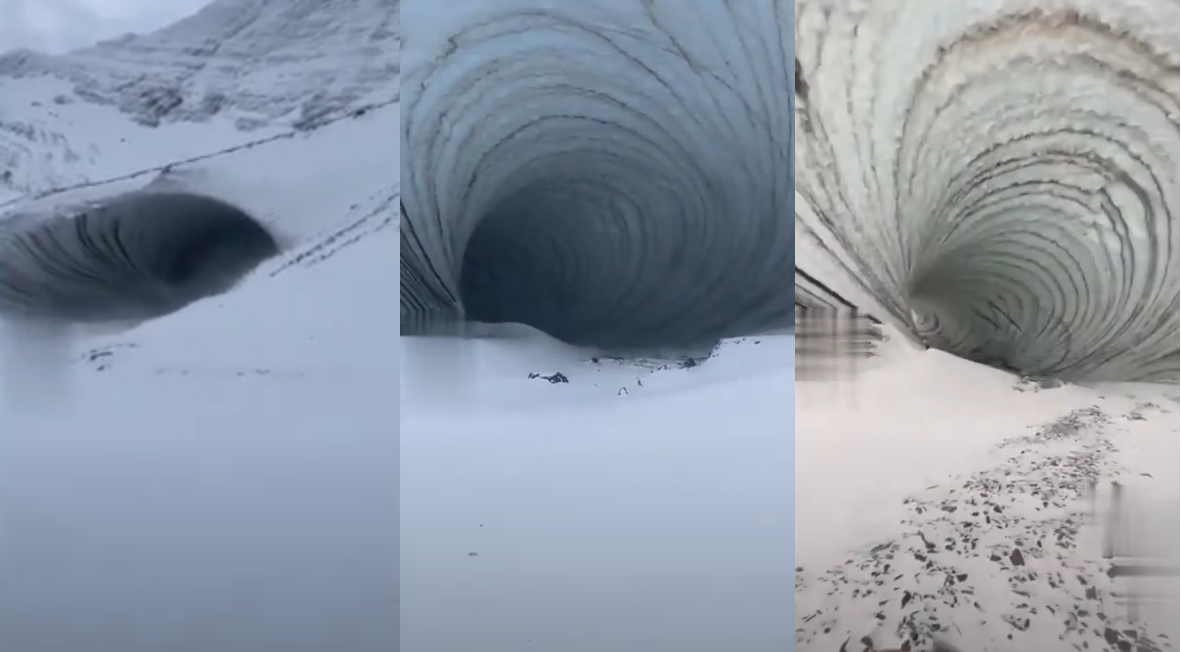 Giant mysterious cave discovered in Antarctica (video)