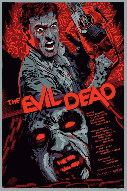 The Evil Dead Regular Edition Screen Print by Francesco Francavilla & Silver Bow Gallery