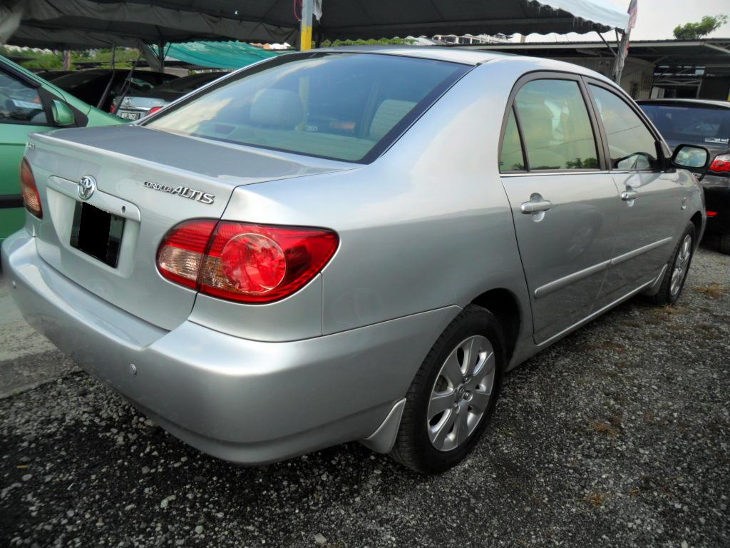 KERETA UNTUK DI JUAL: TOYOTA ALTIS 1.6E (A) 2004